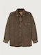 Long Sleeve Women's Denim Shirt Stone Brown