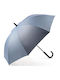 Rain Umbrelă de Ploaie Rezistentă la Vânt, Automată, cu Baston, Gri
