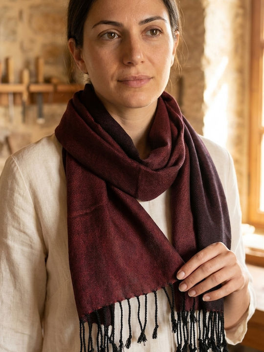 Women's Black Silk Scarf