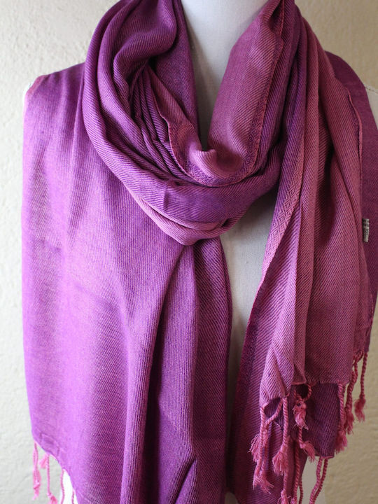 Women's Silk Scarf Purple