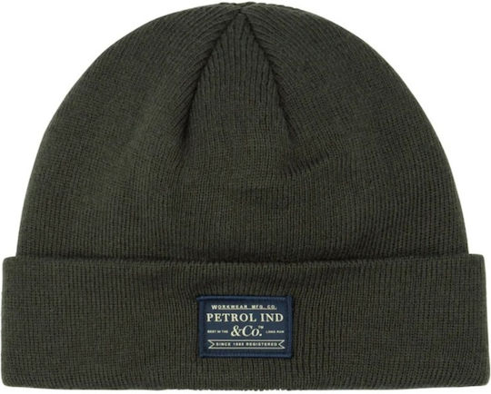 Unisex Knitted Beanie in Khaki