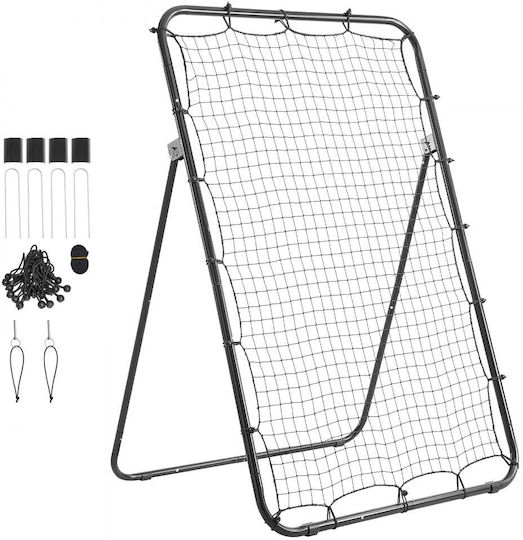 Vevor Baseball Rebounder Net 1210 x 1730 mm 5 Adjustable Angles Strike Zone Target Steel Frame Rebound Net Pitching Fielding Return Training