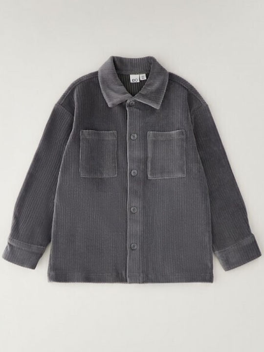 Cămașă pentru Copii cu Mânecă Lungă Dark Grey