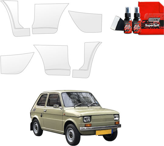 Transparent Protective Film Grizzglass Bodyshield Wheel Arches Fiat 126p 1972-2000 10-in-1