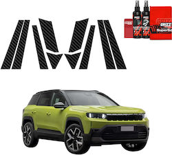 Carbon Защитно Фолио Grizzglass Bodyshield Carbon Колонки Jeep Compass 2025-2026 10in1 Carbon Защитно Фолио Grizzglass Bodyshield Carbon Колонки Jeep Compass 2025-2026 10in1