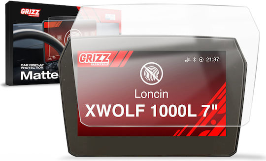 Folie Mată Grizzglass Cardisplay Protection Loncin Xwolf 1000l 7" 2025-2026