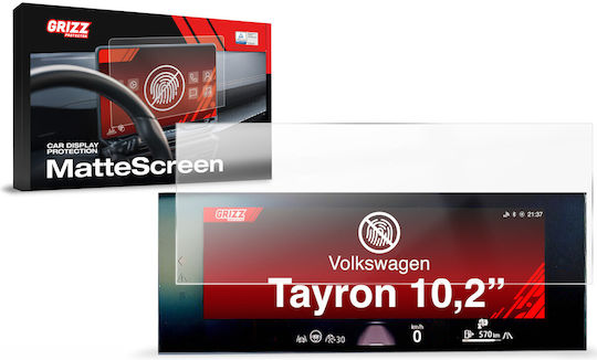 Folie Mată Grizzglass Cardisplay Protection Volkswagen Tayron 10,2" 2024-2026