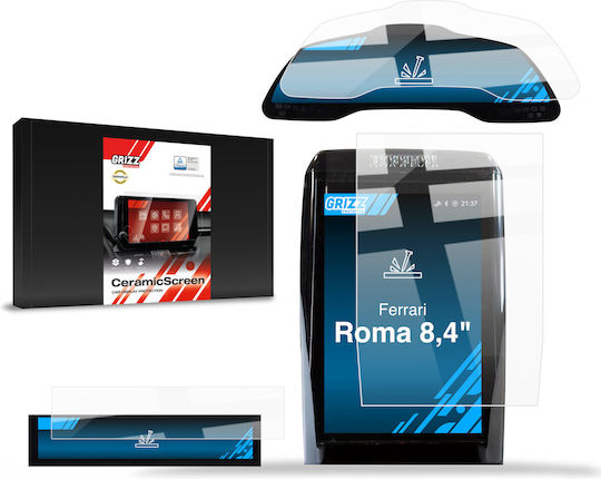 Folie Ceramică Grizzglass Cardisplay Protection Ferrari Roma 8,4" 2020-2026 3 în 1