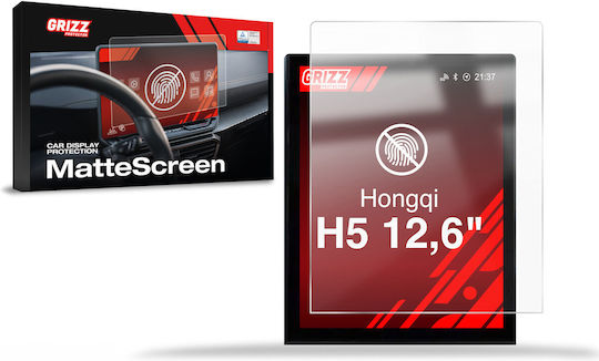 Folie Mată Grizzglass Cardisplay Protection Hongqi H5 12,6" 2025-2026