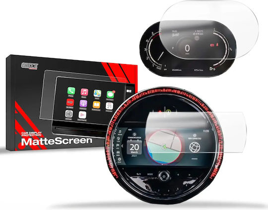 Matte Film Grizzglass Protection Cardisplay Mini Cooper SE 2020-2023 2w1
