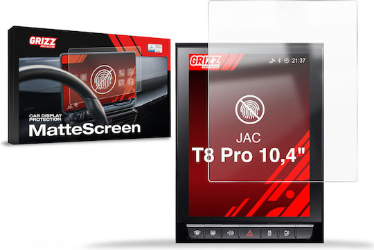 Folie Mată Grizzglass Cardisplay Protection Jac T8 Pro 10,4" 2025-2026