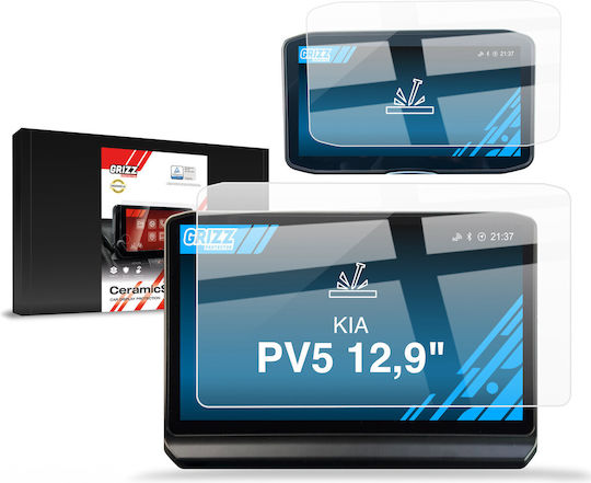 Folie Ceramică Grizzglass Cardisplay Protection Kia Pv5 12 9" 2025-2026 2in1