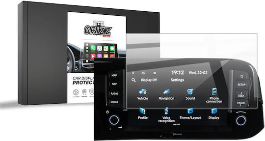 Φιλμ Κεραμικής Grizzglass Προστασία Cardisplay Hyundai I10 8" 2024-2026