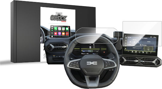 GrizzGlass Ceramic Car Screen Protector Grizzglass Cardisplay Protection Dacia Duster 10" 2024 2-in-1