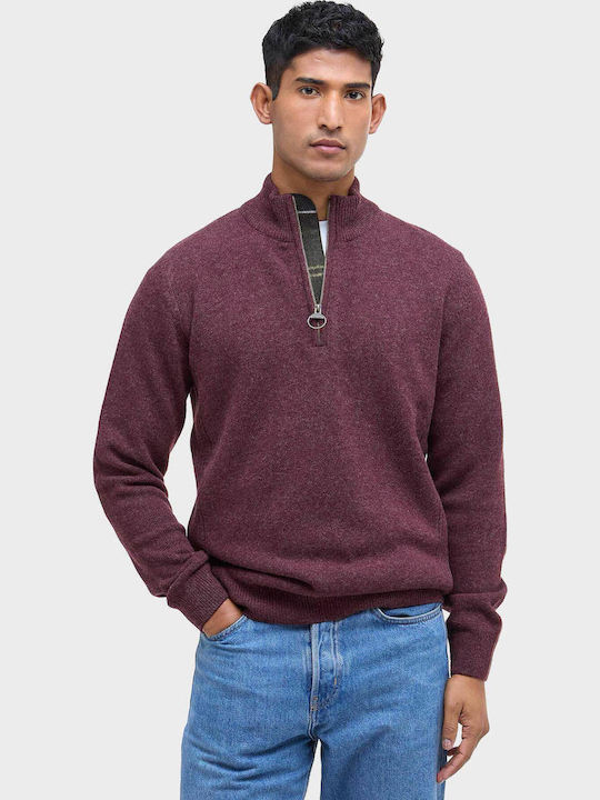 Barbour Holden Half Zip Long Sleeve Sweater Bor...