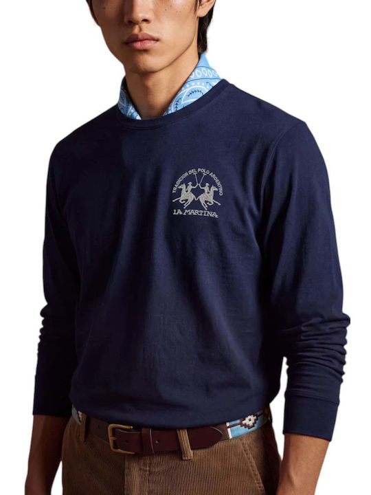 La Martina Langarmshirt Blau