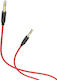 Hoco Καλώδιο Ήχου 3.5mm male - 3.5mm male Μαύρο 1m 437381