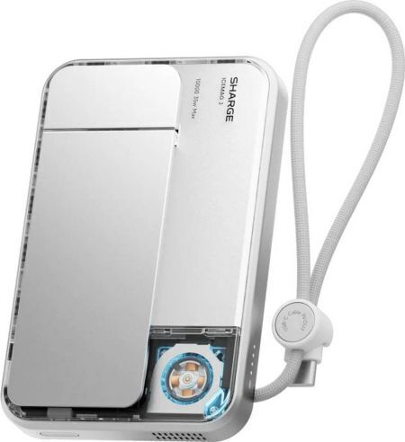 Sharge IceMag 3 Qi2 Power Bank 10000 mAh 25 W mit USB-C-Anschluss Weiß