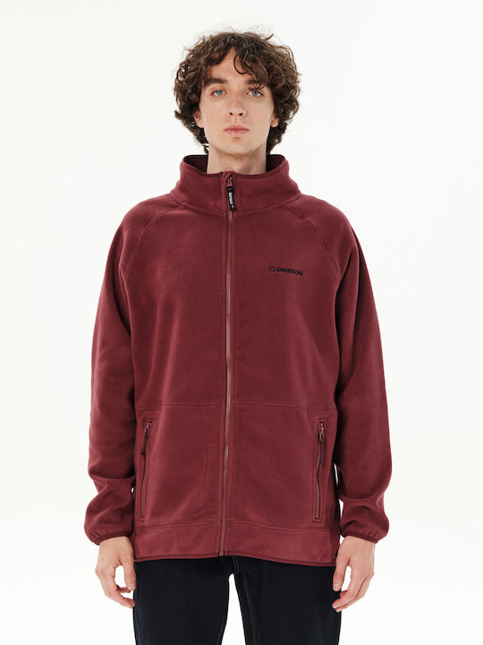 Emerson Herren-Fleecejacke Burgundy