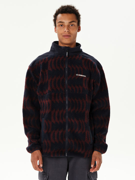 Emerson Herren-Fleecejacke Pr613 Blue Wine