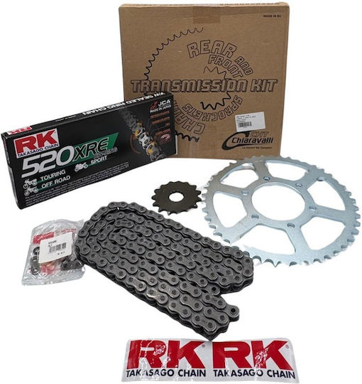 Sprocket Set 15-46 Chiaravalli Chain 520 RK XRE 114T CF-Moto NK650/GT650 2020-2023