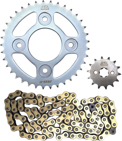JT Sprockets Set Lanț și Pinioane pentru Honda Astrea Grand 100