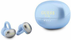 Guess Metallic Finish Classic Logo Open Ear Blu...
