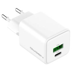 GoGEN Încărcător Fără Cablu cu Port USB-A și Port USB-C 30W Power Delivery Alb (ACHPDQ230W01) GoGEN Încărcător Fără Cablu cu Port USB-A și Port USB-C 30W Power Delivery Alb (ACHPDQ230W01)