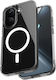 Crong Husă Hibridă Transparentă cu Spate Magnetic și Curea Transparentă (Poco X8 Pro)