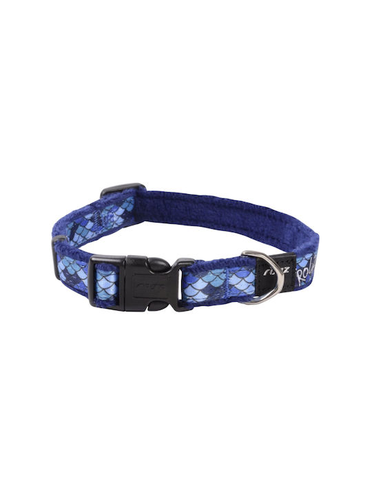 Rogz Fashion Amphibian Blue Dog Collar Xs 16-22cm