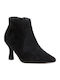 Schwarze Wildleder-Stiefeletten für Damen