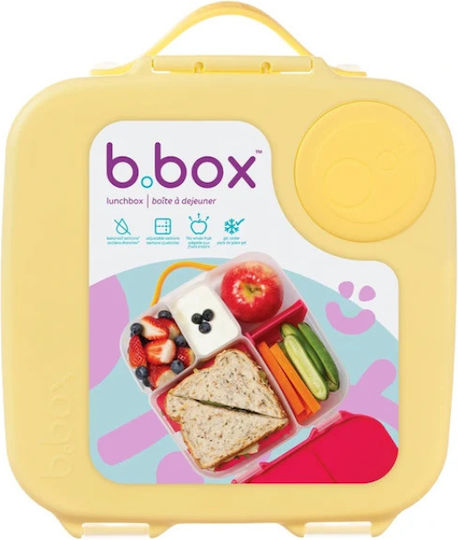 B.Box Πλαστικό Παιδικό Δοχείο Φαγητού 2lt Κίτρινο