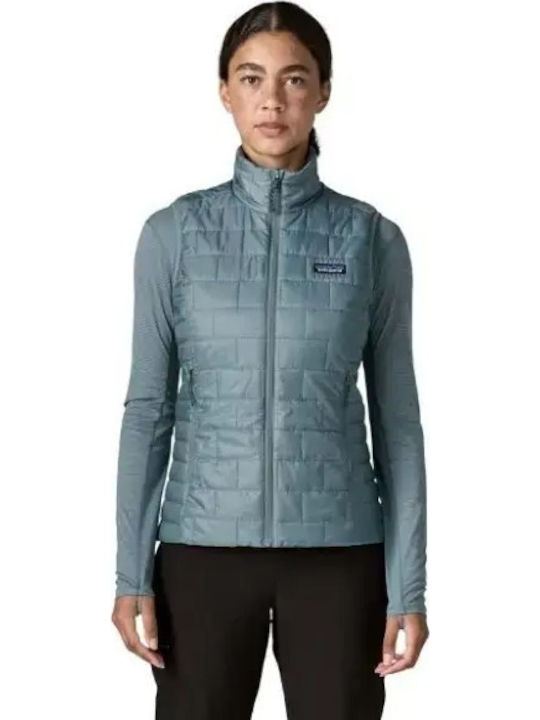Nano Puff Women's Sleeveless Winter Jacket Blue
