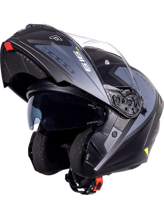 Pilot Spyder F-Line Cască Moto Flip-Up Neagră/G...