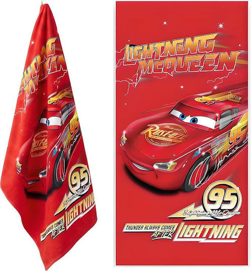 Плажна кърпа Cars McQueen 70x140 см – 100% памук