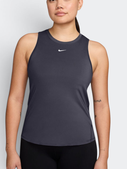 Nike One Classic Γυναικείο Crop Top Αμάνικο Gri...