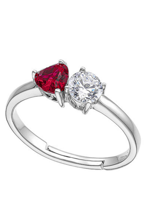 Vogue Damenring mit Zirkon aus Silber