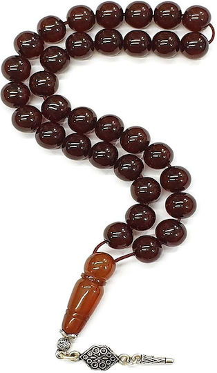 Roloi Komboloi Броеница с 33 мъниста от мастика, дълга 27 см