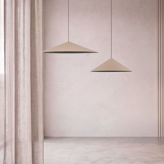 Zambelis Lights Висящо Осветително Тяло Розово LED с Топла Бяла Светлина 55x55 см
