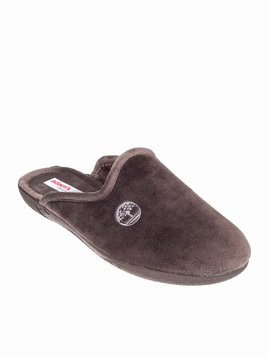 Adam's Shoes Herren Hausschuhe mit Fleece, Brau...