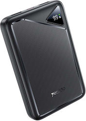 Yesido YP80 Външна батерия 10000mAh 12W с 2 USB-A порта и USB-C порт Черна Yesido YP80 Външна батерия 10000mAh 12W с 2 USB-A порта и USB-C порт Черна