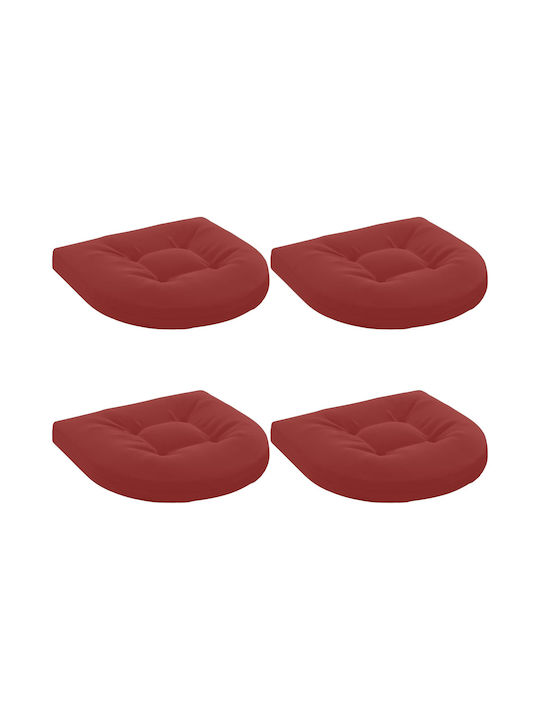 vidaXL Gartenstuhl-Sitzkissen in Bogenform Rot ...