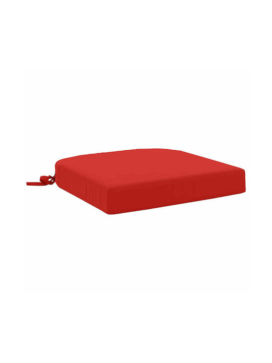 vidaXL Gartenstuhlauflage Soest Bogen Rot 45x45 cm