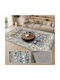 Homeone Flat Velvet Rectangular Rug with Fringes Light Blue 120x160cm