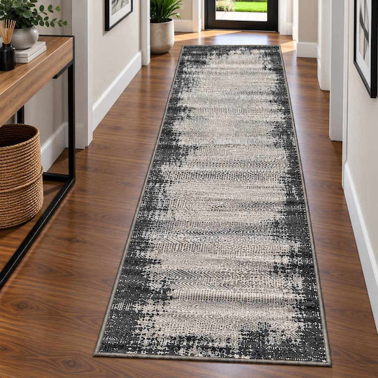 Läufer Grey Anthrazit mit einer Breite von 80 cm (Preis pro Meter)