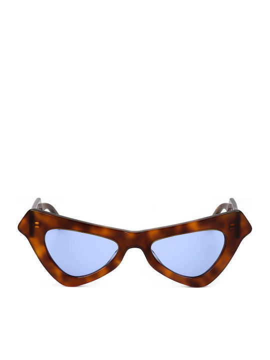 Marni Fairy Damen-Sonnenbrille mit Kunststoffrahmen Havana Blue