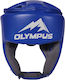 Olympus Sport Boxhelm für Erwachsene Offener Typ aus synthetischem Leder Blau