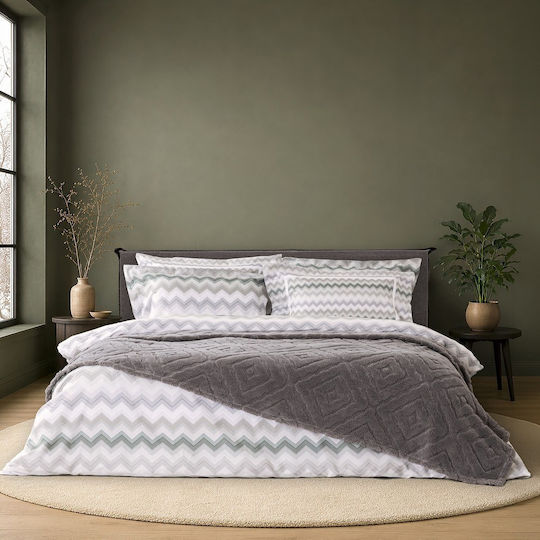 Nima Κουβέρτα Βελουτέ Μονή 160x220εκ. Gray
