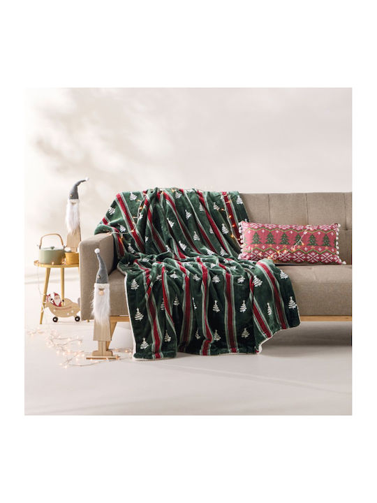 Kentia Snow Sherpa Sofa Blanket 130x170cm Snow