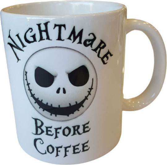 Nightmare Керамична Бяла Чаша 300ml